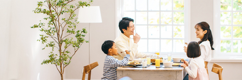 食で笑顔に